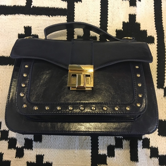 NWOT Pink Haley navy hand bag - Picture 3 of 6